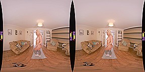 Heating Up - Big Tit Blonde Striptease - SexLikeReal