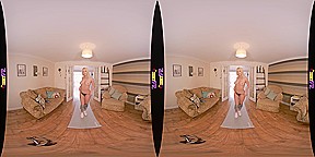 Heating Up - Big Tit Blonde Striptease - SexLikeReal