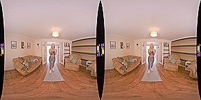Heating Up - Big Tit Blonde Striptease - SexLikeReal
