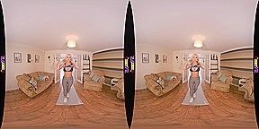 Heating Up - Big Tit Blonde Striptease - SexLikeReal