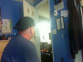Hidden-Step daddy sucking chub fat cock