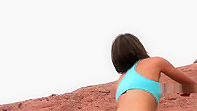 Hiker plays with herself