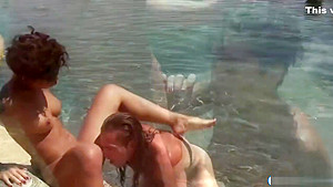 Honey Gold Getting Fucked By Her Horny Bf In The Pool