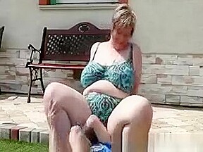 Horny Bbw Sitting On Her Subjects Face After Wrestling Him