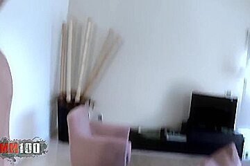 Horny Brunette With And Big Ass Hard Fucked - Curly Hair