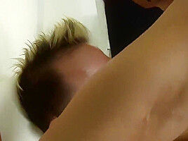 Horny Girl Spreads Legs As She Gets Anal And Pussy Fuck