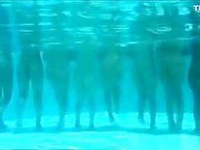 Horny Japanese Beauties Play All Naked In The Pool