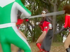 Horny Japanese chick Eri Makino, Mio Mikura, Chisa Hiruma in Amazing Outdoor, Cosplay JAV scene