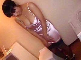 Horny Japanese model Karin Asahi in Crazy Handjobs JAV clip