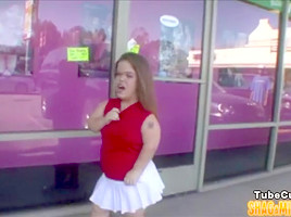 Horny Midget Slut Picks Up Guy