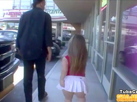 Horny Midget Slut Picks Up Guy