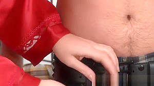 Horny masseuse gets cum