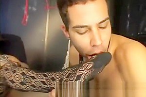 Horny tranny in sex domination