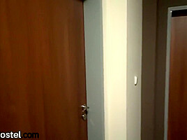 Hostel 21yo Petite Slut Banged Wildly In Hairy Pussy