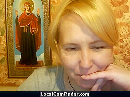 Hot 48 Yo Russian Mature Tamara Play On Skype