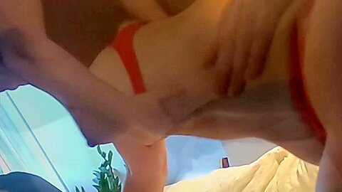 Hot Housewife Milf With Her Christmas Thong Still On Full Load Of Cum All Over Her Tits
