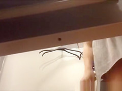 Hot ass brunette girl in change room