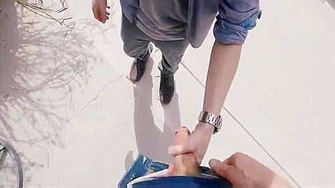 Hot boys POV backyard bareback threesome Step brother-CRUSH COM