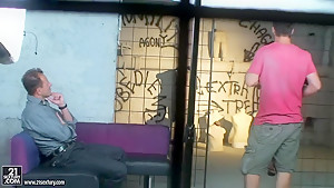 Hot model Cindy Dollar gets poses backstage