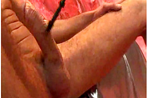 Hot shemale in latex domination act