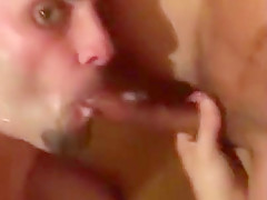 Hot stud Deepthroats and slobbers on a big cock