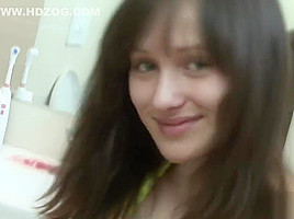 Hot teen 18+ plays with her pussy