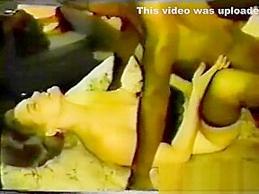 Hubby filming wife huge orgasm in vintage interracial