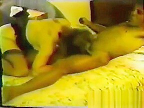 Hubby filming wife huge orgasm in vintage interracial