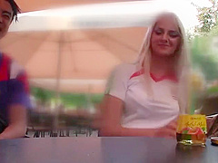 Hungarian babe picked up in Budapest by Japanese guys