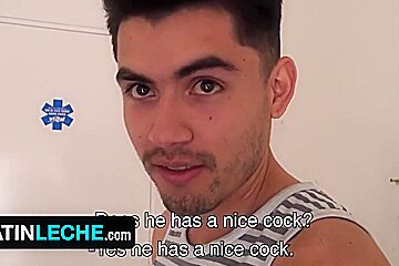Hunk Latino Soldier Joins Two Twink Boys And Makes Them Slobber On His Thick Cock