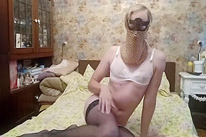 In Stockings And Womens Underwear