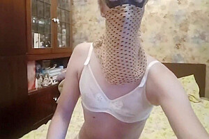 In Stockings And Womens Underwear