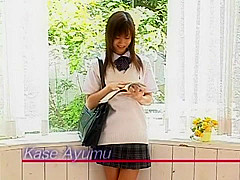 Incredible Japanese girl Ayumu Kase in Crazy Blowjob JAV movie