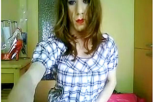 Incredible amateur shemale video with Masturbation, Solo scenes