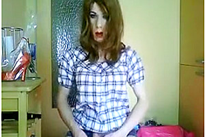 Incredible amateur shemale video with Masturbation, Solo scenes