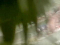 Indian wives wash their breasts