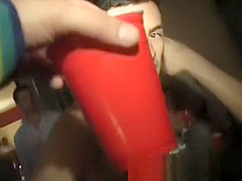 Insatiable college nympho getting hammered deep and rough at a party