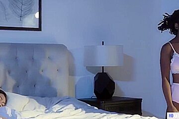 Interracial Lesbian Fun With 2 Beautiful teens 18+