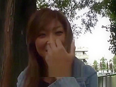 JAV public nudity tan gyaru zero shame striptease Subtitled