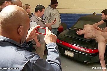James Deen - Dirty Whore Shagged In Public Garage