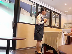 Japanese Babe With A Short Skirt Fucked At A Cafe