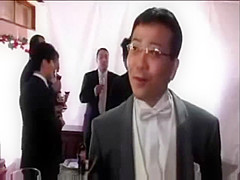 Japanese Bride fuck by in law on wedding day
