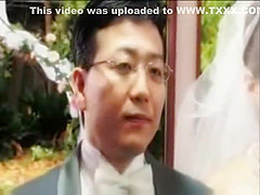 Japanese Bride fuck by in law on wedding day