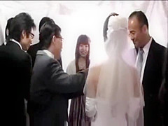 Japanese Bride fuck by in law on wedding day