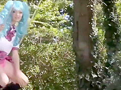 Japanese Cosplay Babe Outdoor - Lucie Wilde