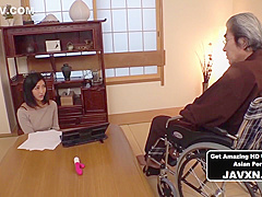 Japanese Milf With Dirty Grandpa