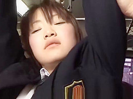 Japanese Yayoi Yoshino fucked in bus uncesnored