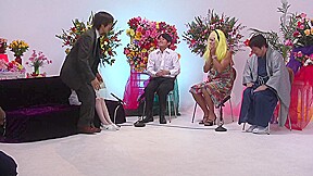 Japanese cutie takes part in kinky show by Asian Group Fantasies
