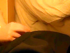 Japanese fun under kotatsu(Footjob and Handjob)