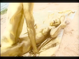 Japanese gold bodypaint sex